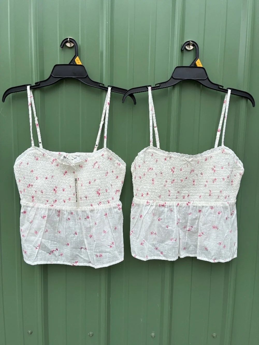 Women’s Cotton Smocked Baby Doll Tank Top 2-Pack Size L